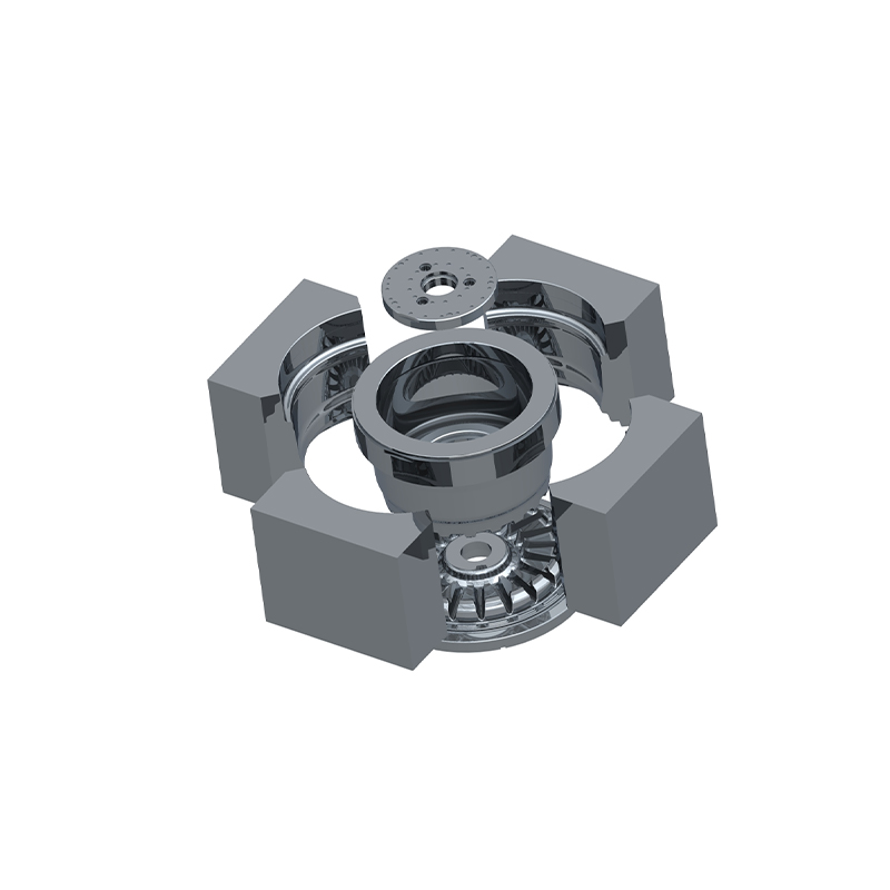 Molde de baja presión refrigerado por aire para cubo de rueda